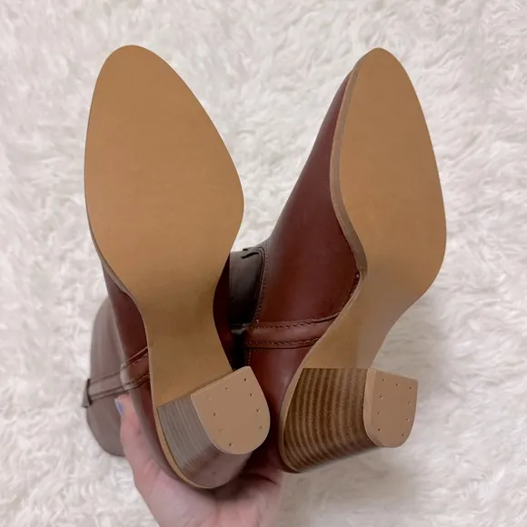 Vintage Sears Cowgirl Boots Brown Genuine Leather Cowgirl Boots Cowboy Boots
