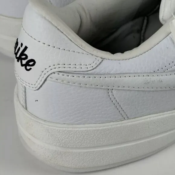 Vintage Unworn Nike Solid White Classic Sneakers Shoes Mens 14 Low Top