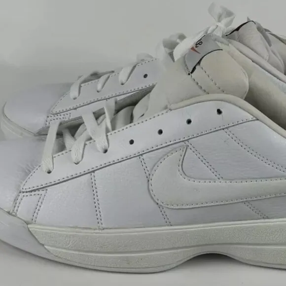 Vintage Unworn Nike Solid White Classic Sneakers Shoes Mens 14 Low Top