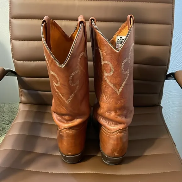 Vintage western leather boots