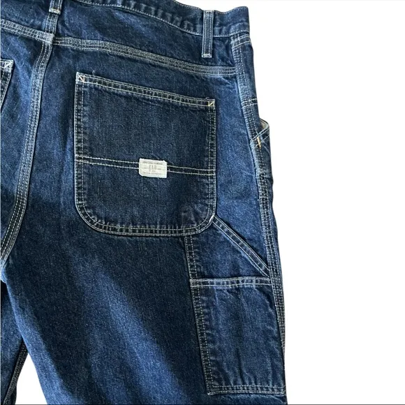 Vintage Y2K gap men’s carpenter denim jeans 100% cotton size 34x 32