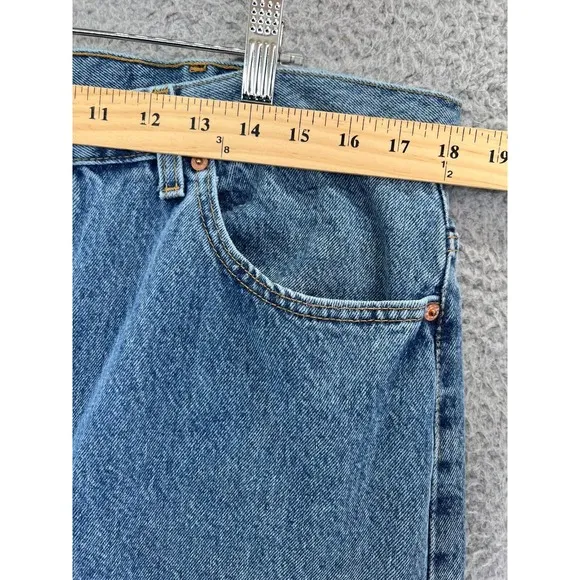 Vintage Y2K LEVI'S 501 Jeans Mens 40X30 (36x30 Actual) USA Button Fly Blue Denim