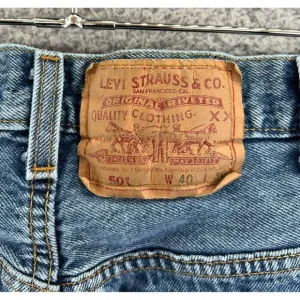 Vintage Y2K LEVI'S 501 Jeans Mens 40X30 (36x30 Actual) USA Button Fly Blue Denim