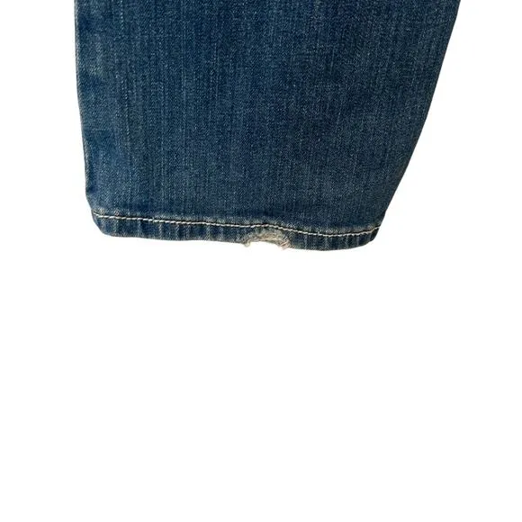 Vintage Y2K Miss Me Cross Embellished Back Pocket Low Rise Bootcut Jeans Size 29