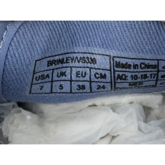 Vionic Brinley Women's Suede Sneakers  Light Blue  7