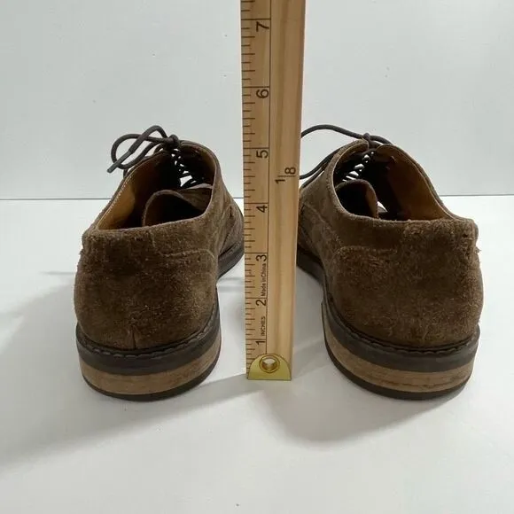 Vionic Men's Leather Suede Bruno Oxford Shoes Brown Size 9.5