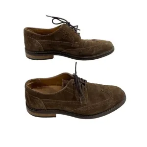 Vionic Men's Leather Suede Bruno Oxford Shoes Brown Size 9.5