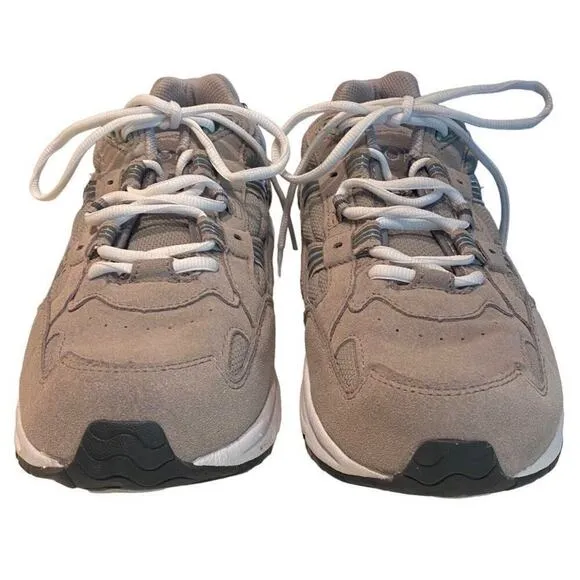 VIONIC Men’s Walker, Suede, Leather Sneakers, 10.5,  Color Grey