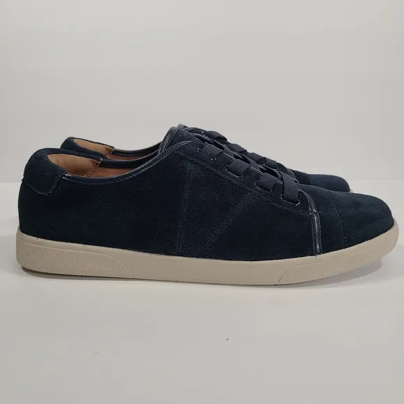 Vionic Navy Jean Suede Orthodic Sneakers Women Size 9.5W