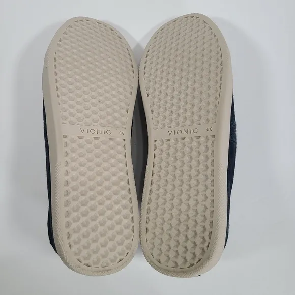 Vionic Navy Jean Suede Orthodic Sneakers Women Size 9.5W