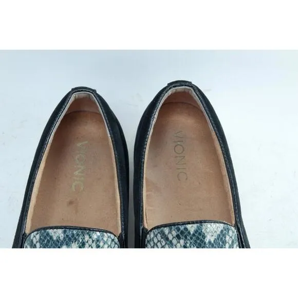 Vionic Splendid Midi Slip On Sneaker Casual Faux Snake Women's Shoes Sz 11