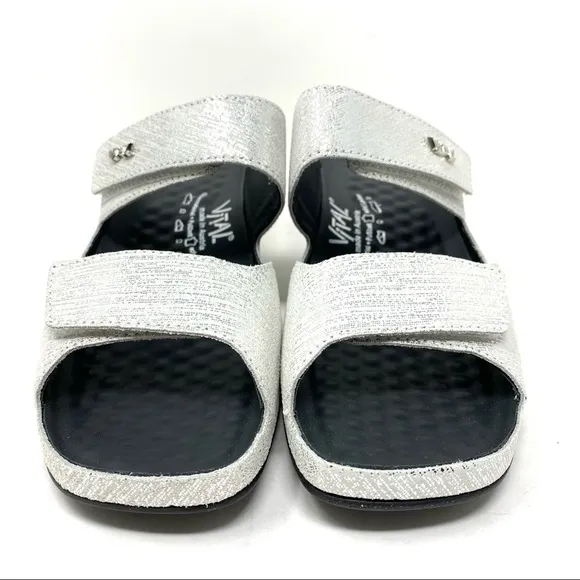 Vital Shoes tor silber mules in silver