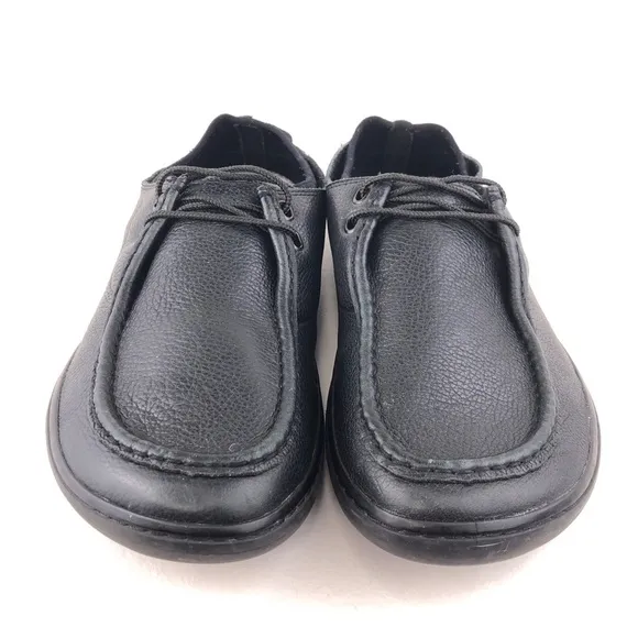 VivoBarefoot Oak Black Leather Moc Toe Shoes EUR 46