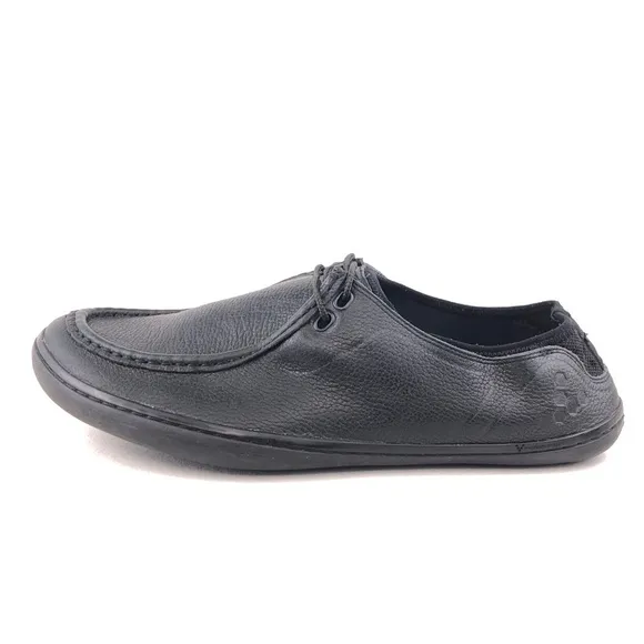 VivoBarefoot Oak Black Leather Moc Toe Shoes EUR 46