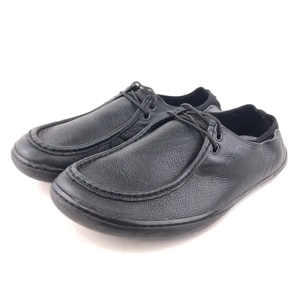 VivoBarefoot Oak Black Leather Moc Toe Shoes EUR 46
