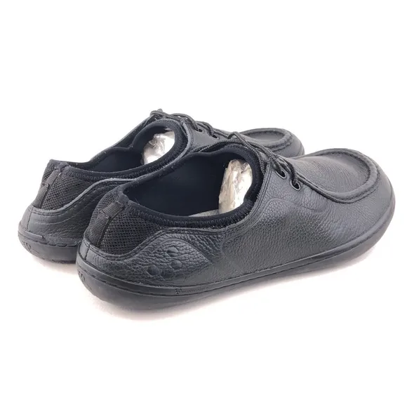 VivoBarefoot Oak Black Leather Moc Toe Shoes EUR 46