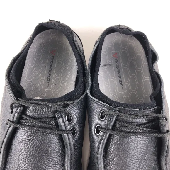 VivoBarefoot Oak Black Leather Moc Toe Shoes EUR 46