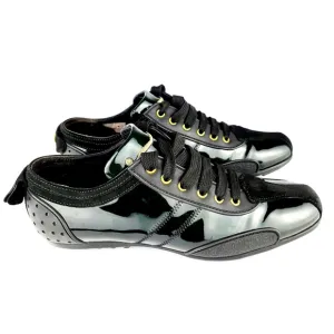 Voile Blanche Green Patent Sneakers