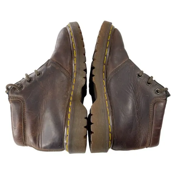 Vtg 90s Dr. Marten's Women's AirWair Brown Leather 3 Eye Boots UK 3/US 5 (8057)
