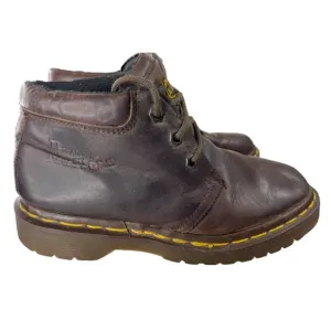 Vtg 90s Dr. Marten's Women's AirWair Brown Leather 3 Eye Boots UK 3/US 5 (8057)