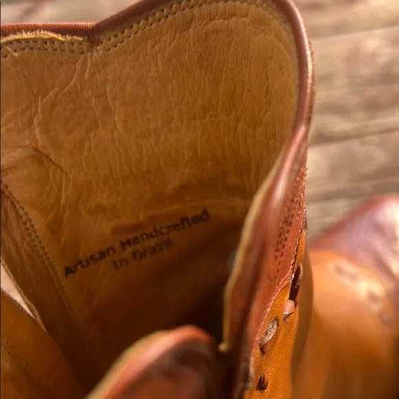 VTG Charlie 1 Horse Tan Leather Western Boots