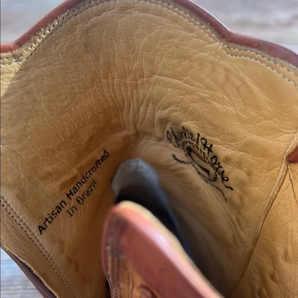 VTG Charlie 1 Horse Tan Leather Western Boots
