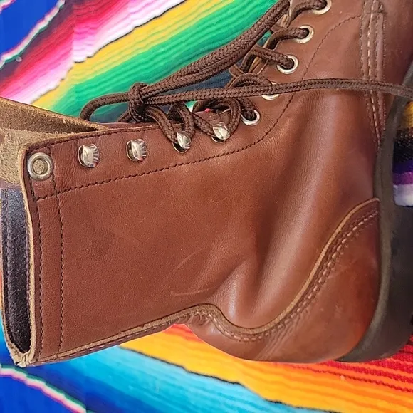 Vtg Red Wings Boots