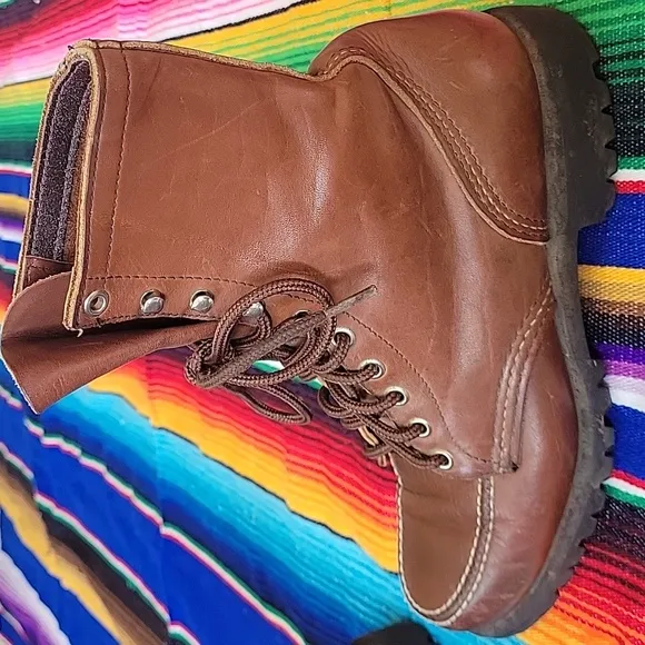 Vtg Red Wings Boots