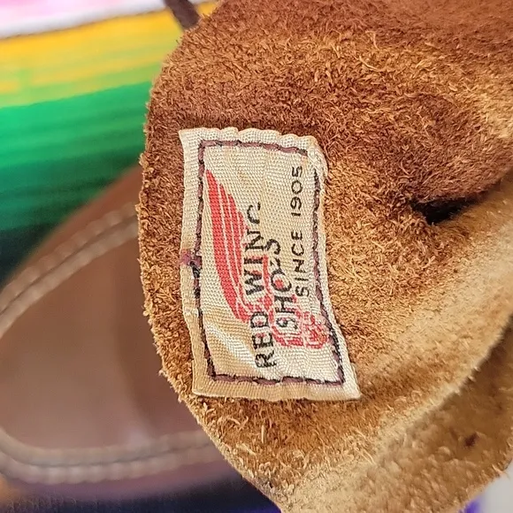 Vtg Red Wings Boots