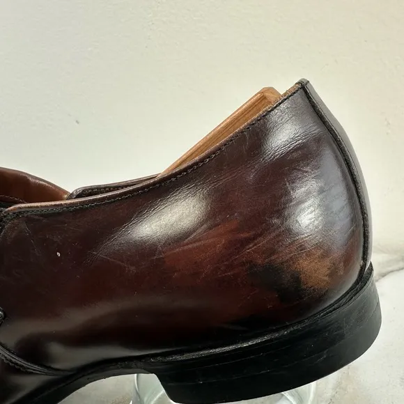 VTG Y2K Leather Classics Men's Brown Leather Slip On Loafers Dress Shoes, Sz 9.5