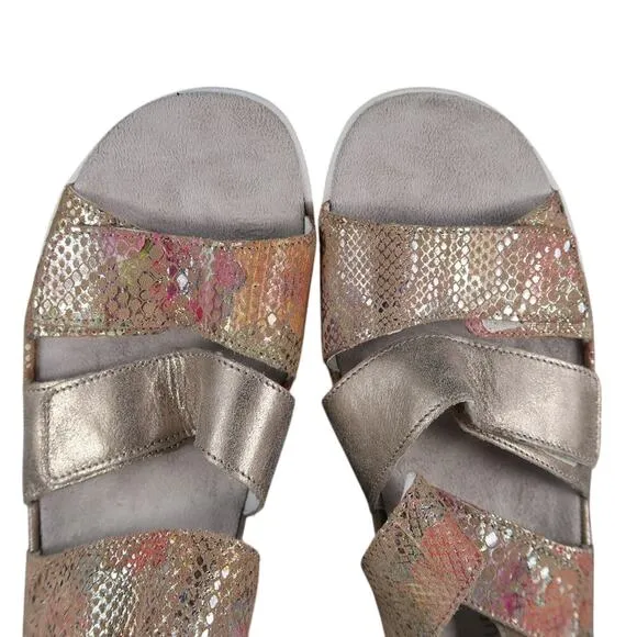 Waldlaufer Shoes Women 41 Sandals Fashion Comfort Leather Adjustable Straps Pink