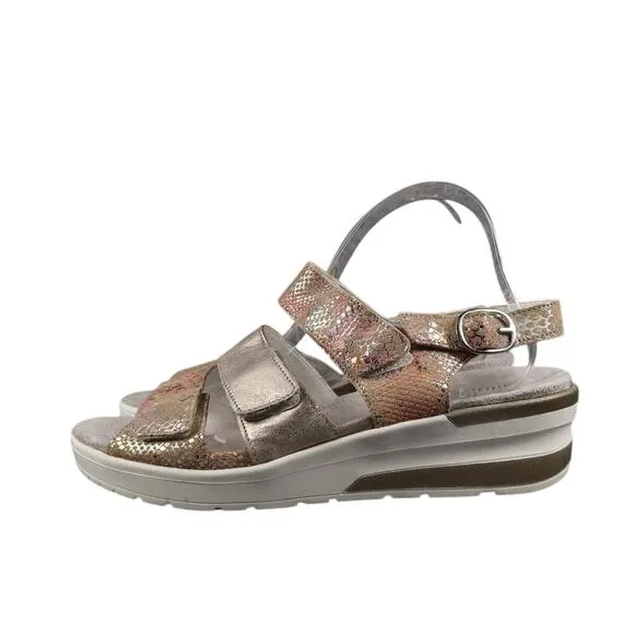 Waldlaufer Shoes Women 41 Sandals Fashion Comfort Leather Adjustable Straps Pink