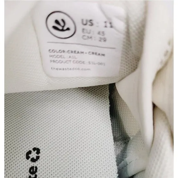 Wasted Collective Shoes Earth Shoe 01 Size 11 White NIB EXCELLENT Comfy