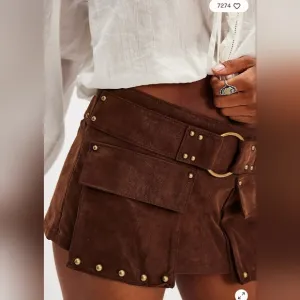 We The Free Micro Mini Suede Skort
