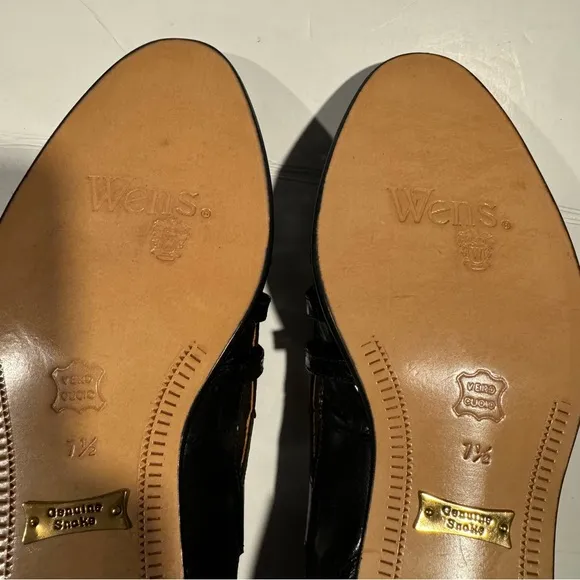 Wens Genuine Snake Skin Shoes Size 7.5