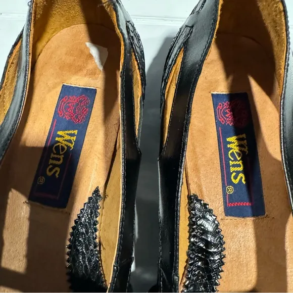 Wens Genuine Snake Skin Shoes Size 7.5