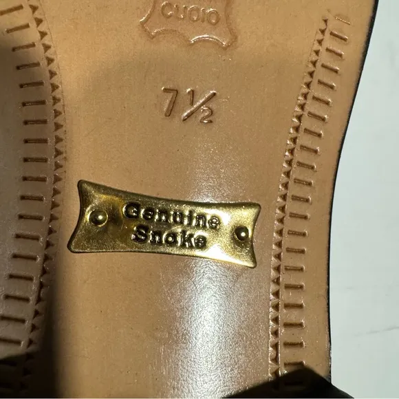 Wens Genuine Snake Skin Shoes Size 7.5
