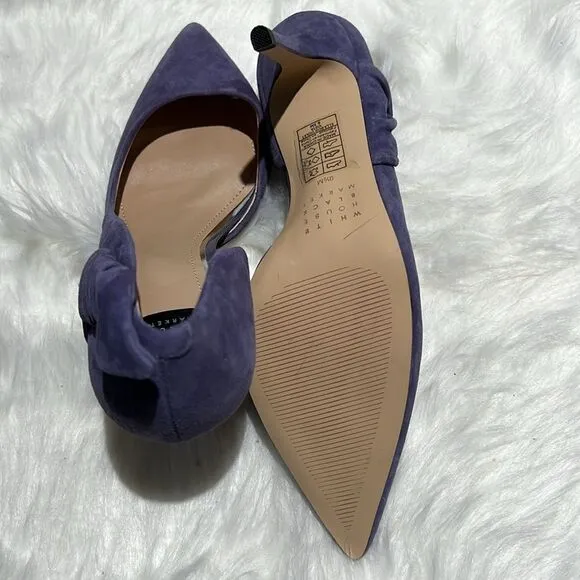 WHBM Purple suade pumps 9.5.  B72