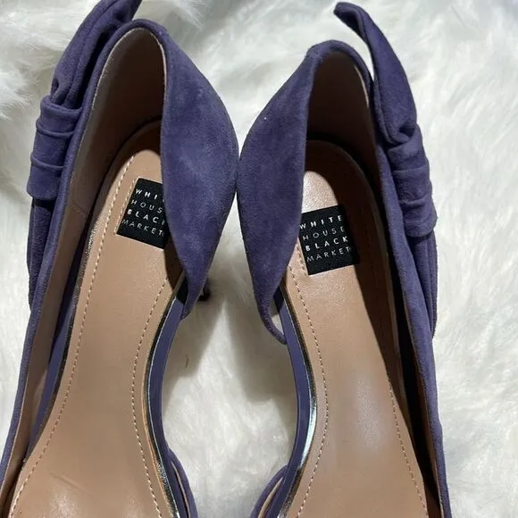 WHBM Purple suade pumps 9.5.  B72