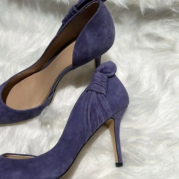 WHBM Purple suade pumps 9.5.  B72