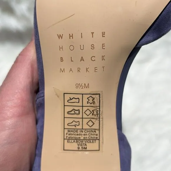 WHBM Purple suade pumps 9.5.  B72
