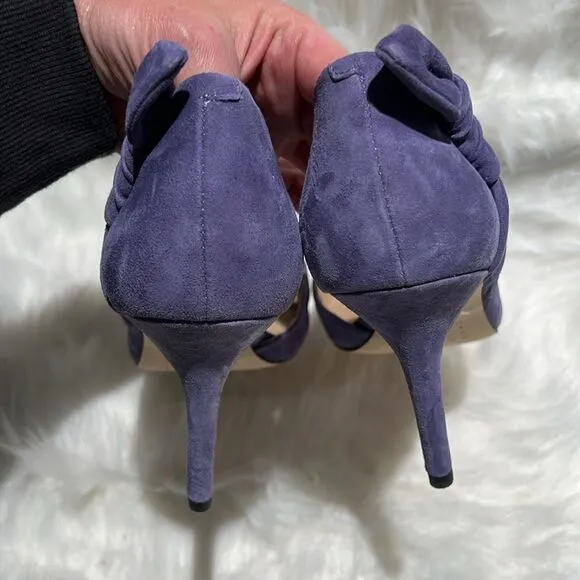 WHBM Purple suade pumps 9.5.  B72