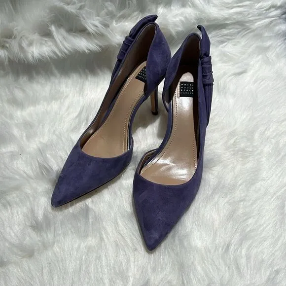 WHBM Purple suade pumps 9.5.  B72