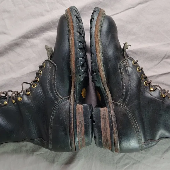 White's Smokejumper Boots Size 9.5 Black Leather Wildland Firefighting Western