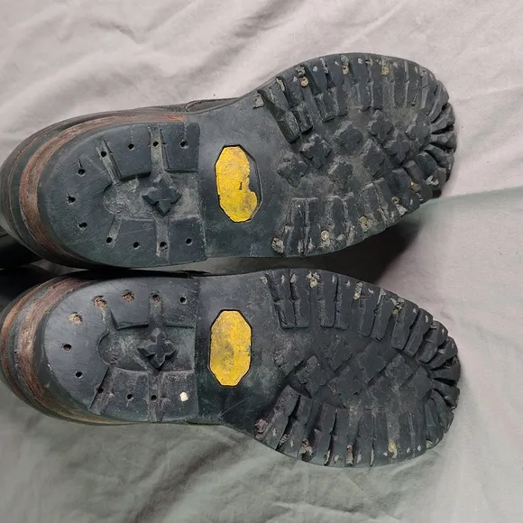 White's Smokejumper Boots Size 9.5 Black Leather Wildland Firefighting Western