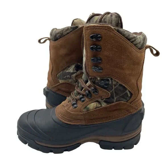 Wild Wolf Rocky Boots Brown Hunting Leather Waterproof Lined Mens Size 8 Wide