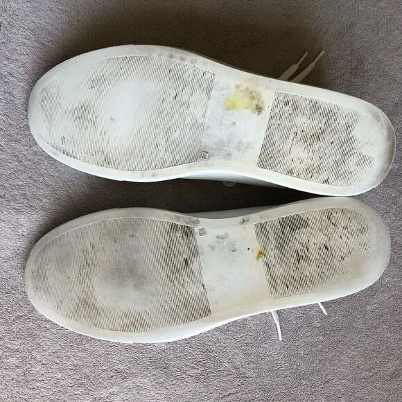 Woman by Common Projects Original Achilles White Leather Lace Up Sneakers
