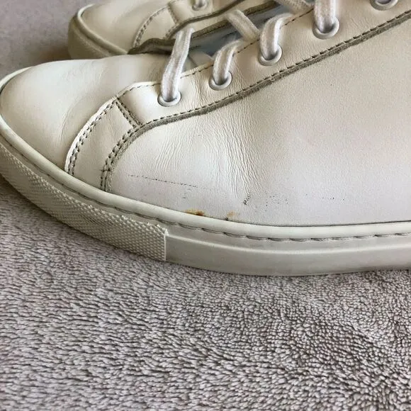 Woman by Common Projects Original Achilles White Leather Lace Up Sneakers