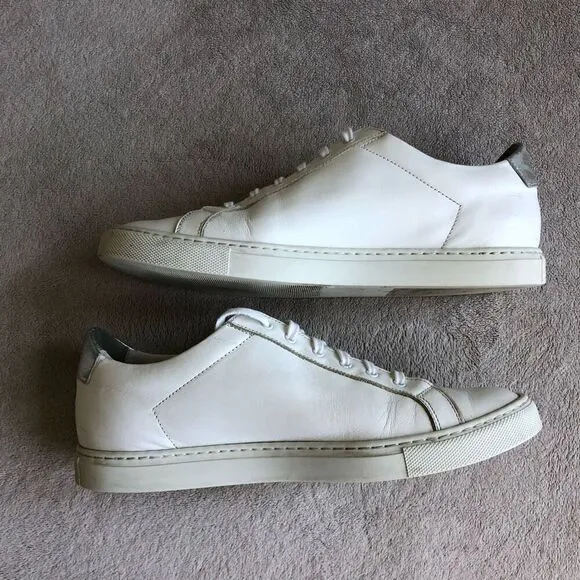 Woman by Common Projects Original Achilles White Leather Lace Up Sneakers