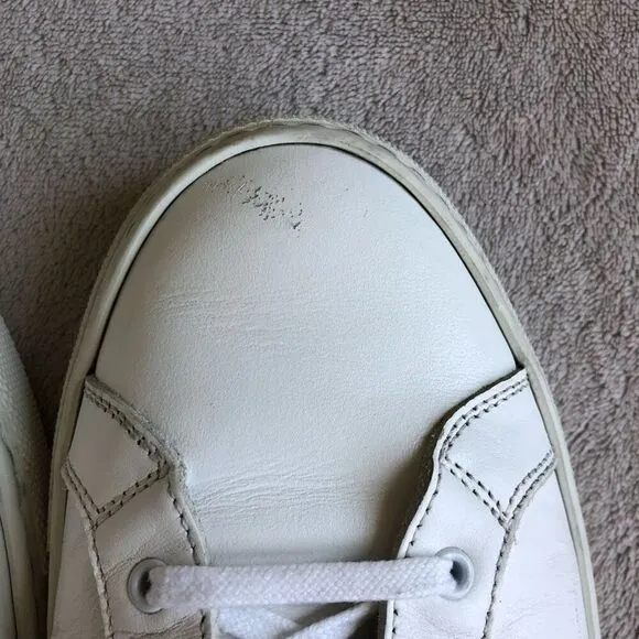 Woman by Common Projects Original Achilles White Leather Lace Up Sneakers
